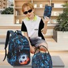 LEDAOU Backpack for Kids Boys School Bags Teen Bookbags Set