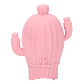 Hot Water Bottle Silicone Hot Cold Compress Pain Reduce Explosion Proof Cute Cactus Shape Hot Water Bag 500ML Pink