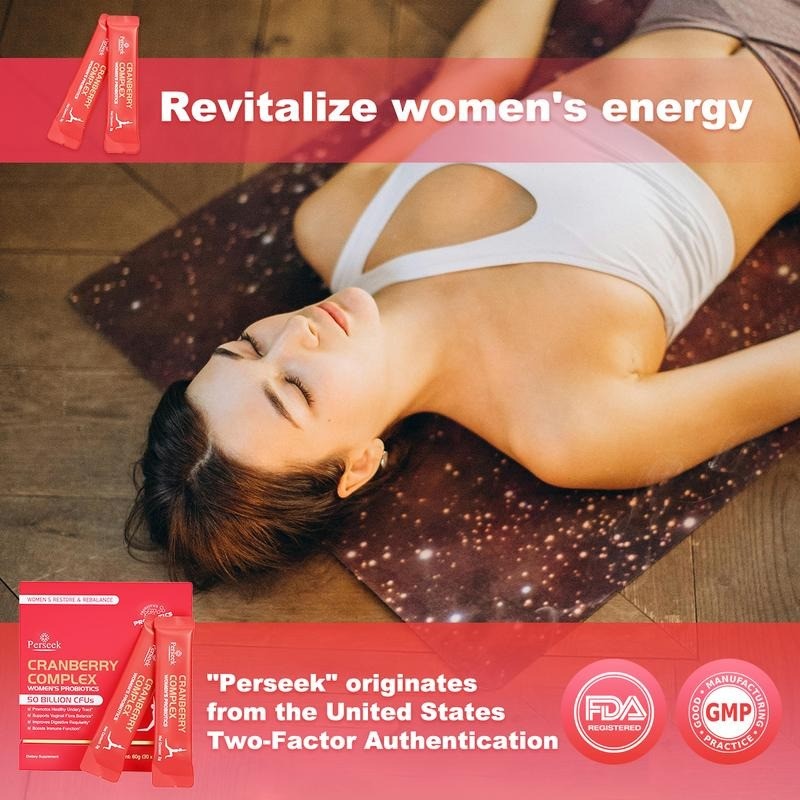 Perseek Women’s Probiotic 50B CFUs + Cranberry - Intimate, Urinary