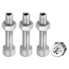 PATIKIL 4 Sets M6x30mm Hex Socket Screw Cylindrical Hollow Bolt
