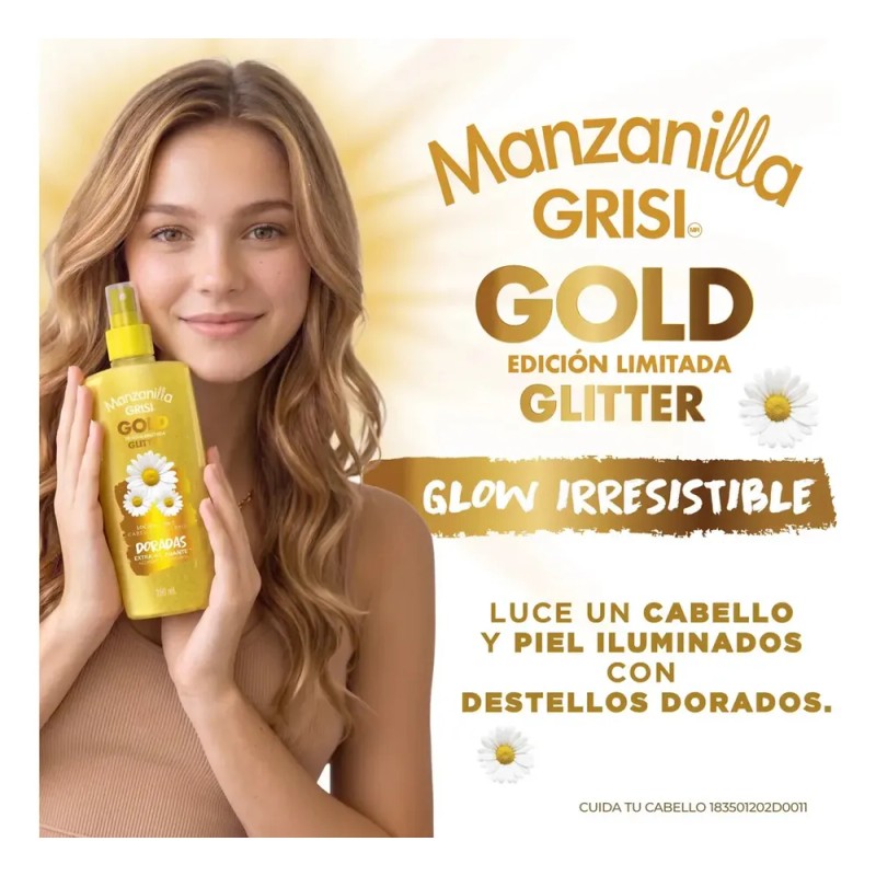 Loción Manzanilla Aclarante De Cabello 250ml Grisi