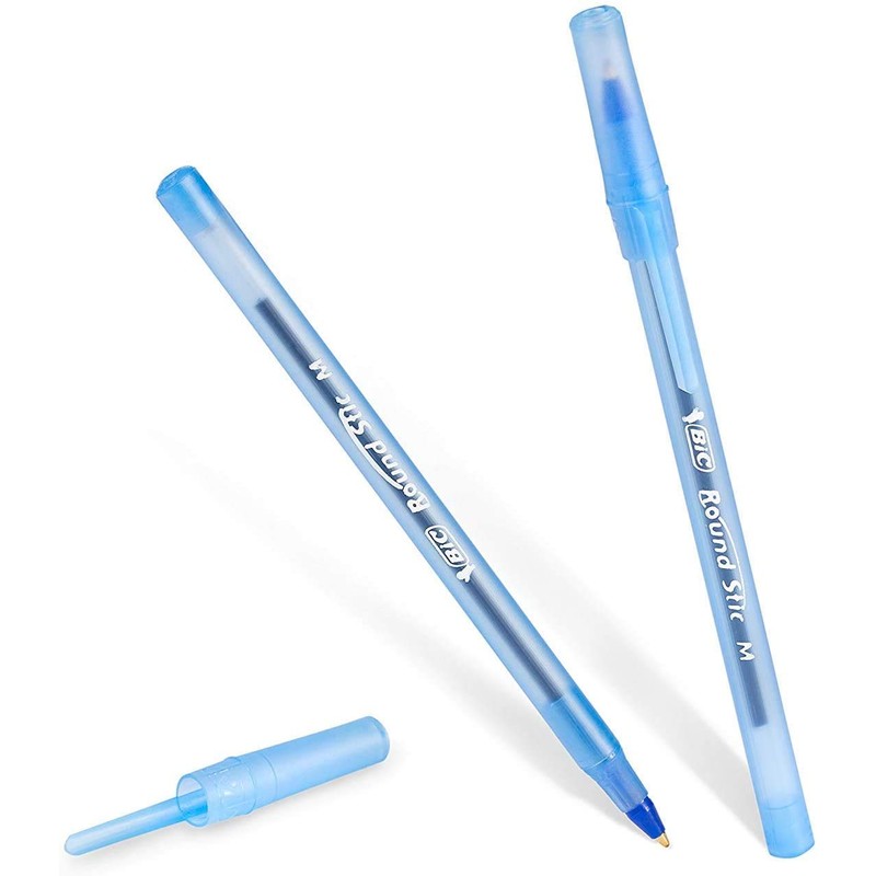BIC Round Stic Xtra Life Ballpoint Pen, Medium Point 1.0