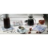 Zassenhaus 057669 Oriental Design Cross Ceramic Coaster with Non-Slip Cork