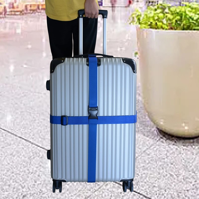 Bag Bungee for Luggage, Heavy Duty Adjustable Suitcase Belt Travel