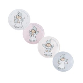 Set of 4 Pocket Warmers | Animal Hand Warmers - Cat, Dog, Dachshund | Reusable Heat Pads for Bending - 60 Minutes Cosy Heat for the Trouser Pocket (Guardian Angel, Set of 4)