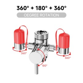 ARRISEA Eye Wash Station Faucet Mounted Emergency Sink Attachment Eye Wash Kit - Eye Wash Unit for Lab, Factory, Industry Site, Workshop, Office and Home