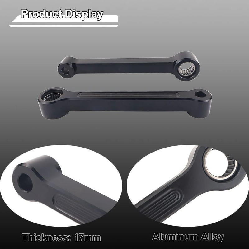 REARACE Motorcycle Lowering Link Kits Drop Links Suspension Accessories Black