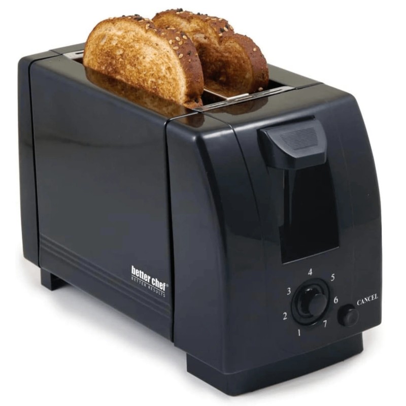 TD Better Chef Electric 2-Slice Toaster Automatic with Pull-Out Crumb