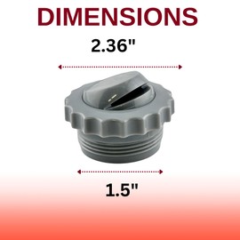 Swimables 1.5 Inch MIP Threaded Directional Fitting Hydrostream Pool Jet Nozzles | Compatible With Hayward Pool Return Jet SP1419A & Pool Jet Eyeball Replacement | Slotted Eyeball Fitting