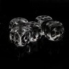 WeLoveBeads XL Dice (20 mm) in Transparent / Black Dots