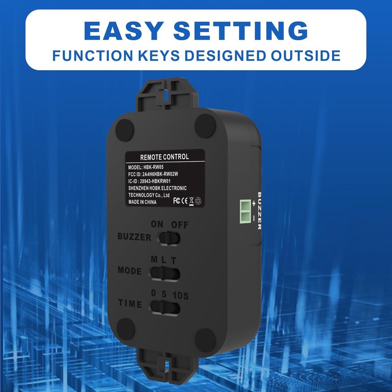 UHPPOTE 2.4GHz WiFi Remote Control Switch Supports External Buzzer Specially