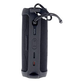 Case for JBL flip 6,JOYSOG Silicone Carrying Case Protect Pouch Sleeve Protector Cover Travel Bag with Shoulder Strap for JBL FLIP 6 Bluetooth Speaker (Black)