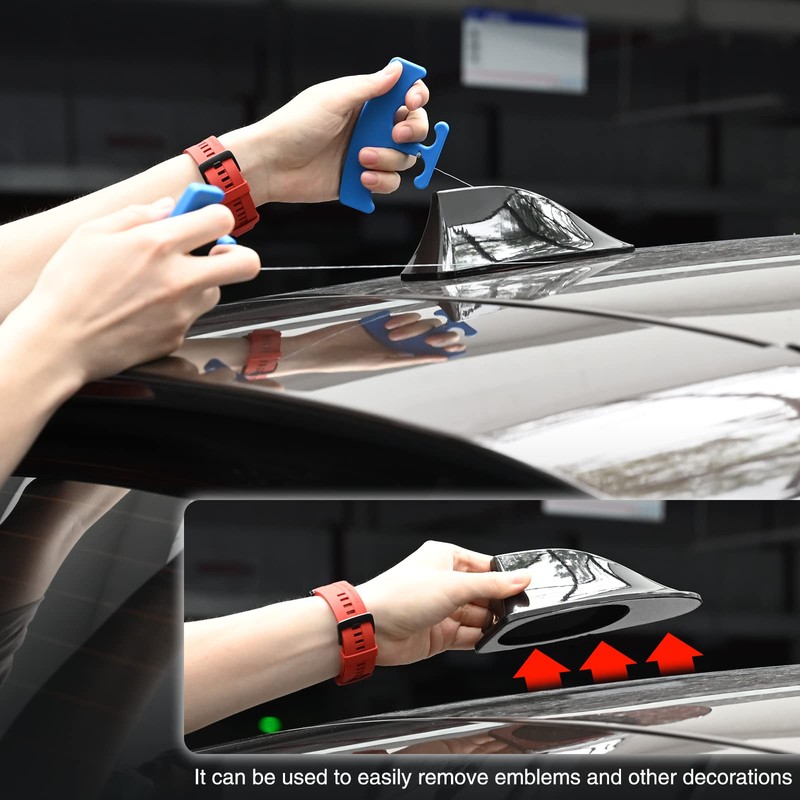 NEWISHTOOL PlateLine Remover Car Emblem Removal Tool with 5PCS 60CM