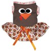 Petitebelle Turkey Face Puppy Dog Dress (Brown/Turkeys, Medium)