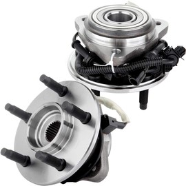 4x4 5-Lug 515003 Front Wheel Bearing hub Assembly Fits for Ford Explorer, Explorer Sport Trac, Ranger, for Mazda B3000, B4000 Has ABS with tegral Sensor 2 Pack