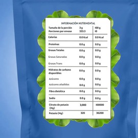 Citrato de Potasio en Polvo Daimel 1 Kg Sin Sabor Puro y Vegano