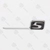 Unbranded For AMG S Letter Trunk Emblem Chrome Black Badge