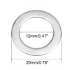 sourcing map 20 Pcs 12mm x 20mm x 0.8mm 304