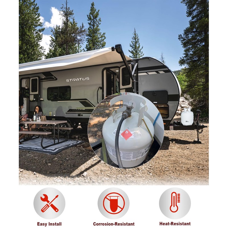 ONYUOKU 20 lb Propane Tank Holder Bracket Kit for RV