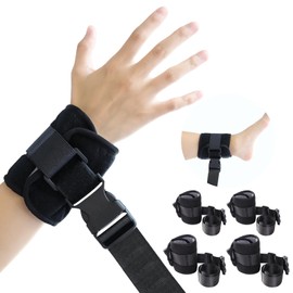 Medical Restraints with Quick Release Buckles, Bed Restraints Belts for Wrists and Ankles, Limb Holder Movement Limited Ties for Hands or Legs, Extended Straps For King Size Bed (4Pcs)