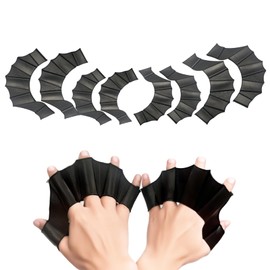 TATACLEA 4 Pairs Silicone Swim Paddles Gloves,Swim Gloves,Full Palm Webbed Gloves for Kids and Adults,for Swimming,Diving,Training,Multi-Color Options,S is Suitable for Kids