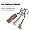 6 Pcs Mini Metal Vernier Caliper Portable Mini Key Chain