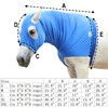 Horse Stretchy Head Hood with Zipper Full Face Neck Cover