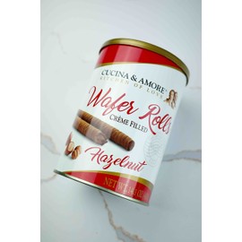 Cucina & Amore Crème-Filled Wafer Rolls Hazelnut (2 Pack)