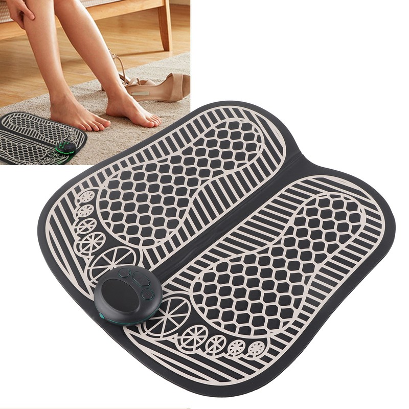 Foot Massager Mat USB Rechargeable 8 Modes 19 Strength Microcurrent