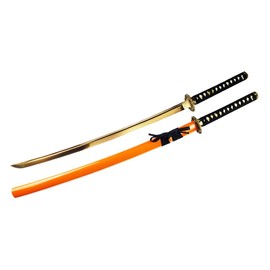 Musha Hand Forged High Carbon Steel Samurai Sword Katana, Color Blade (Choose Your Color)