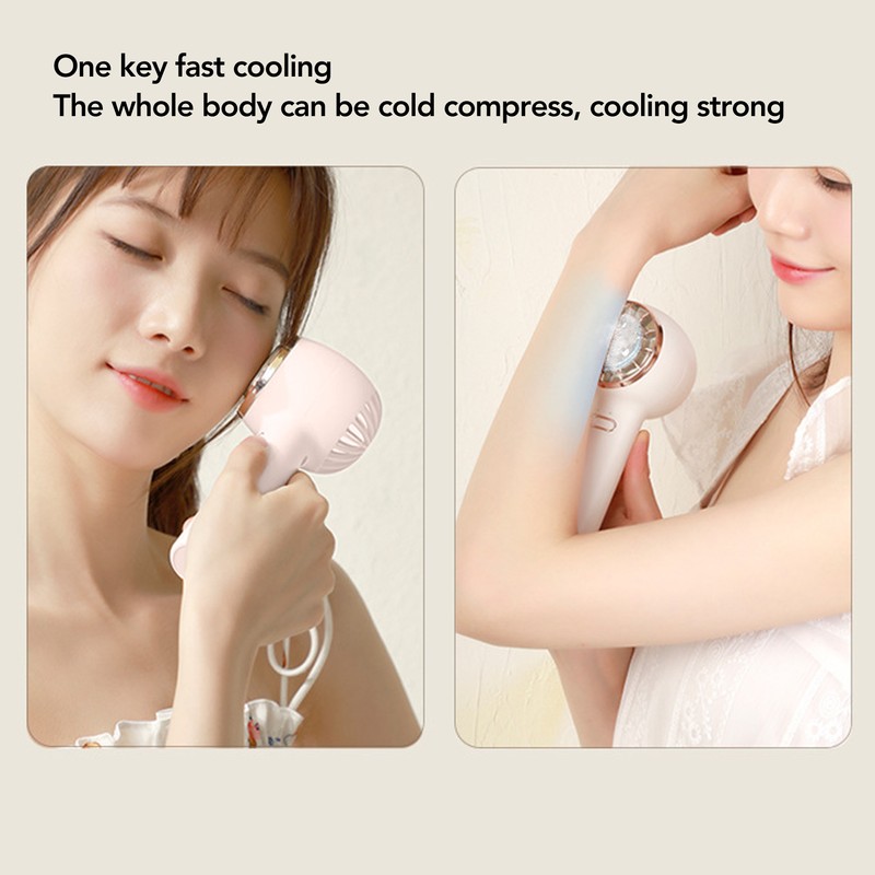 Mini Handheld Fan Portable USB Rechargeable Small Pocket Fan with