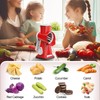 Cheese Grater Cheese Shredder with 3 Interchangeable Blades, Rotary Cheese