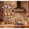 5 - Sheet Peel and Stick Backsplash Wall Tile, PVC