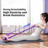 Genérico Multifunction Elastic Yoga Resistance Band with Handle,Pedal Resistance Band
