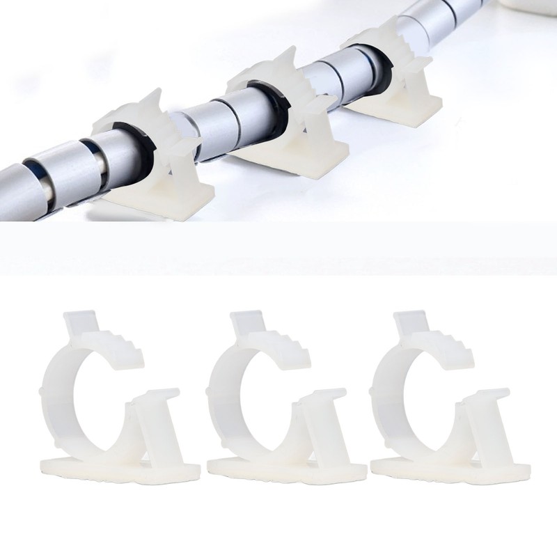 100Pcs Cable Management Clip Adjustable Adhesive PA66 Nylon Cord Organizer