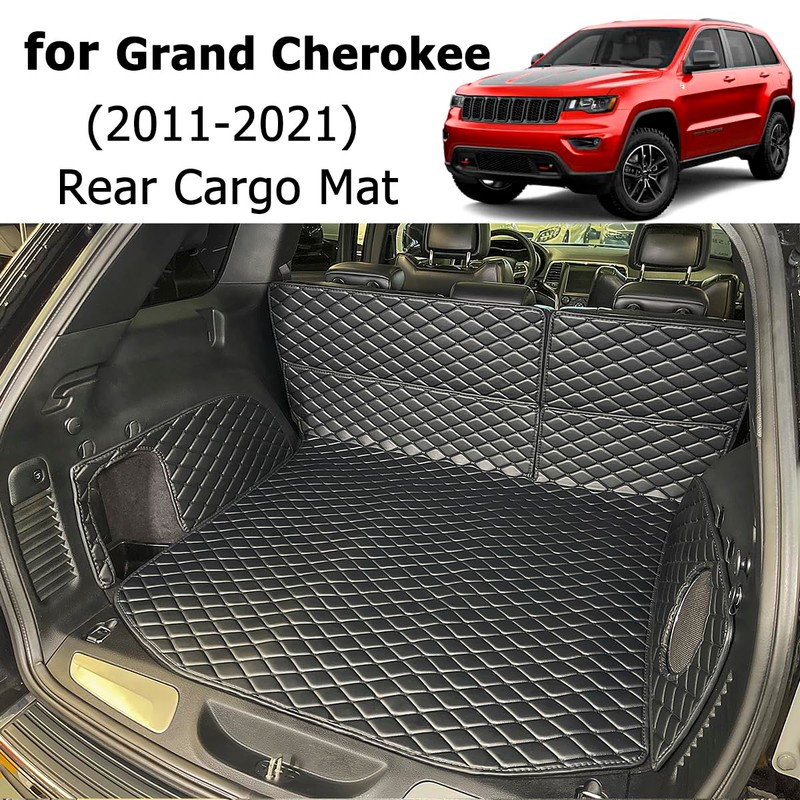 7DEEKEI for 2011-2021 Jeep Grand Cherokee Trunk Mat and Rear