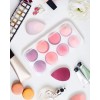 Kit Esponja Maquillaje 4/8 Piezas Color Rosa Con Caja