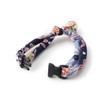 Chirimen Plum Blossom Cat Collar (Blue)
