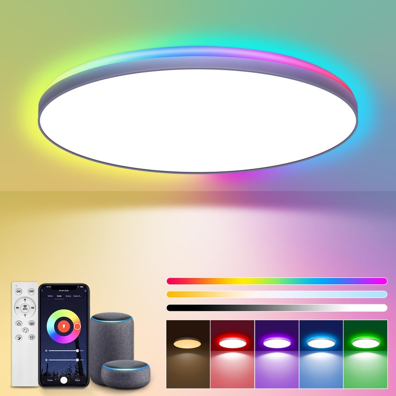 AmazeFun LED Ceiling Light 36 W - Ceiling Light Dimmable