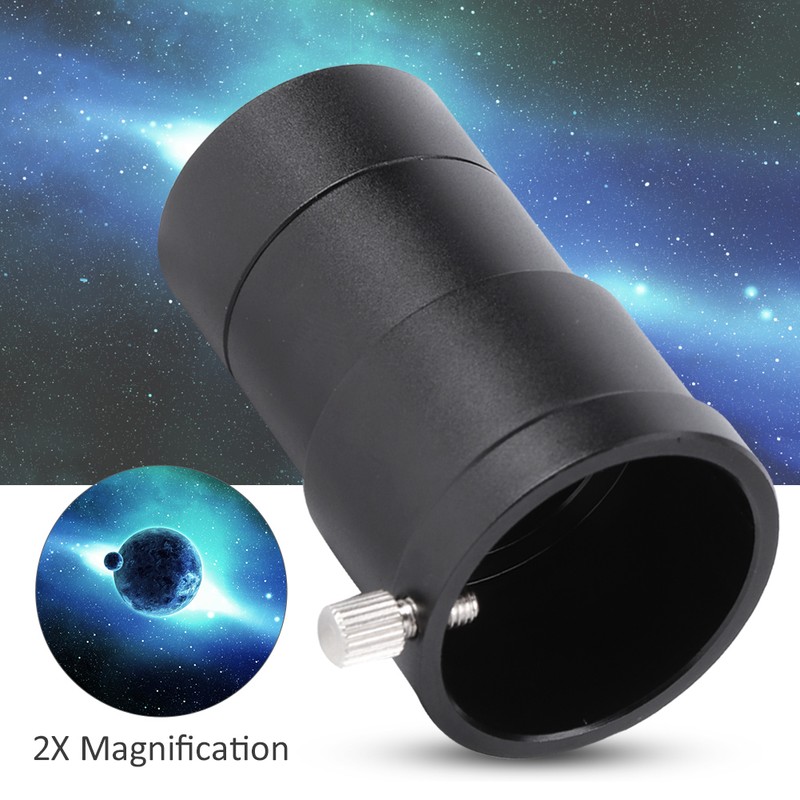 2X Magnification Eyepiece Comfortable Viewing for 1.25 Inch Reflecting Astronomical