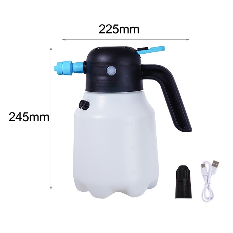 Handheld Pump Watering Sprayer 1.8L Electric Car Cleaning Bottle Practical