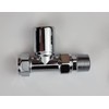Manissa Milano Straight Chrome Towel Rail Valves 1/2" /15mm Radiator