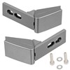 Spares2go Silver Door Hinges Repair Kit Pair for Liebherr Fridge