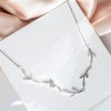 Crystal Leaf Bracelet for Women Sterling Silver Danity Charm Link