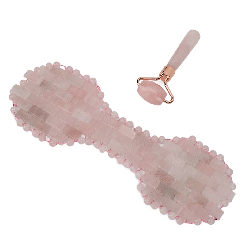 2pcs Jadestone Eye Pad Roller Set Reduce Dark Circles Promote