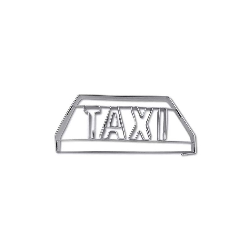 Staedter Embossing Taxi Cookie Cutter, Stainless Steel