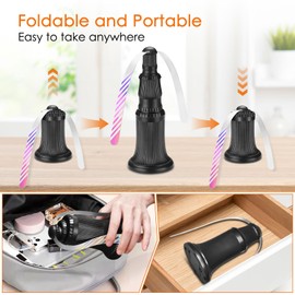 Fly Fans for Tables, Fly Fan for Indoor Outdoor Tables Battery Powered Fly Swatter Fan to Keep Flies Away with Holographic Blades for Home Party Outside Picnic, 6 Pack