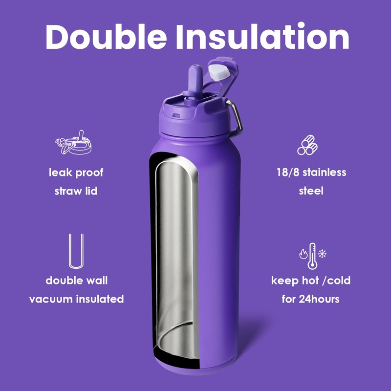 BOTTLE BOTTLE 40 oz sports water bottle stainless steel insulated