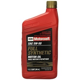 Ford Genuine XO-5W50-QGT SAE 5W-50 Full Synthetic Motor Oil - 1 Quart Bottle