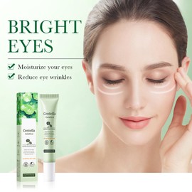 Natural Anti-Ageing Eye Cream With Centella Asiatica Extract, Eye Cream, Against Wrinkles And Dark Circles, Reduces Bags Under The Eyes & Eye Puffiness, Moisturising, Firming Eyes